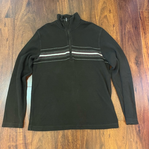 Banana Republic Men's Black Zip-Up Sweater - Picture 1 of 3